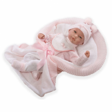 Reborn Julia, wool suit, hat and blanket - 46cm
