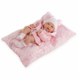 Recién Nacida, pelele, chaqueta, calcetines y gorro rosa - 36cm