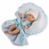 Newborn baby, sleepsuit, blanket and hat - 25cm
