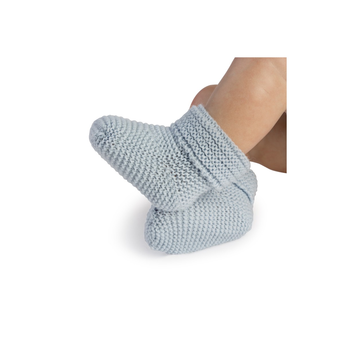 Blue Wool Sock for Reborn Baby Doll -...