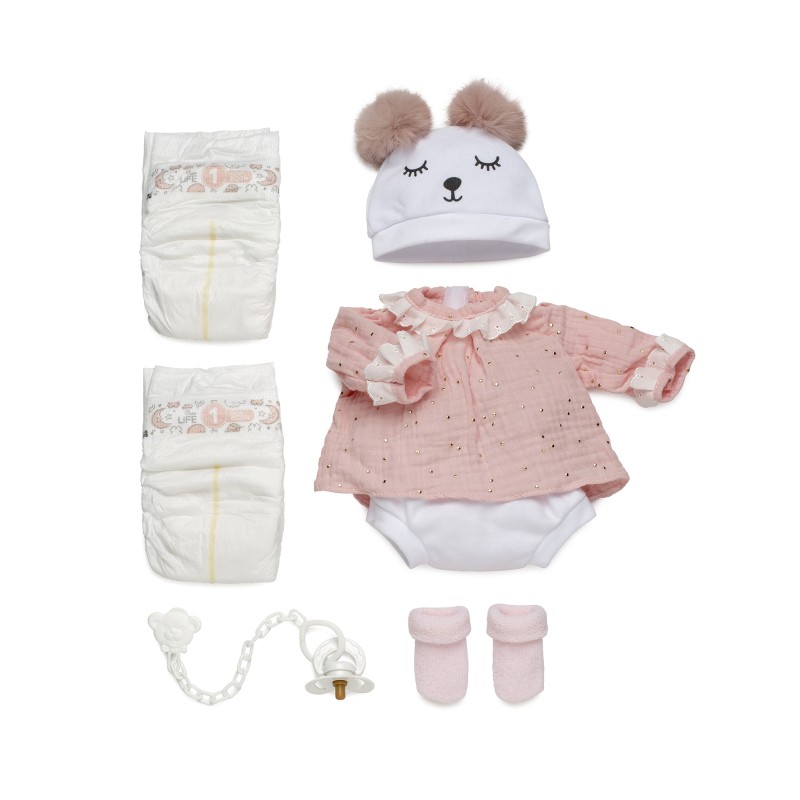 Puppe Reborn-Kleidung, Rosa...