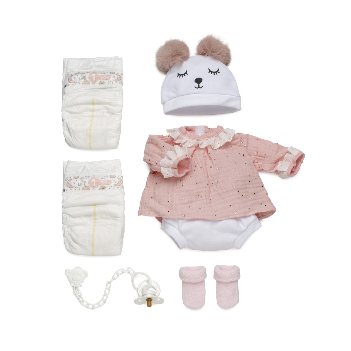 Puppe Reborn-Kleidung, Rosa Hemd,...