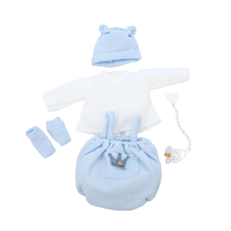 Puppe Blau Strampler für...