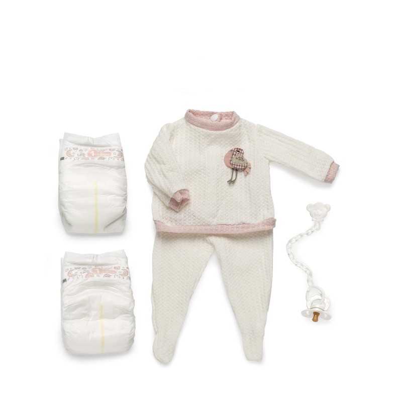 Beige Jumper and Footed...