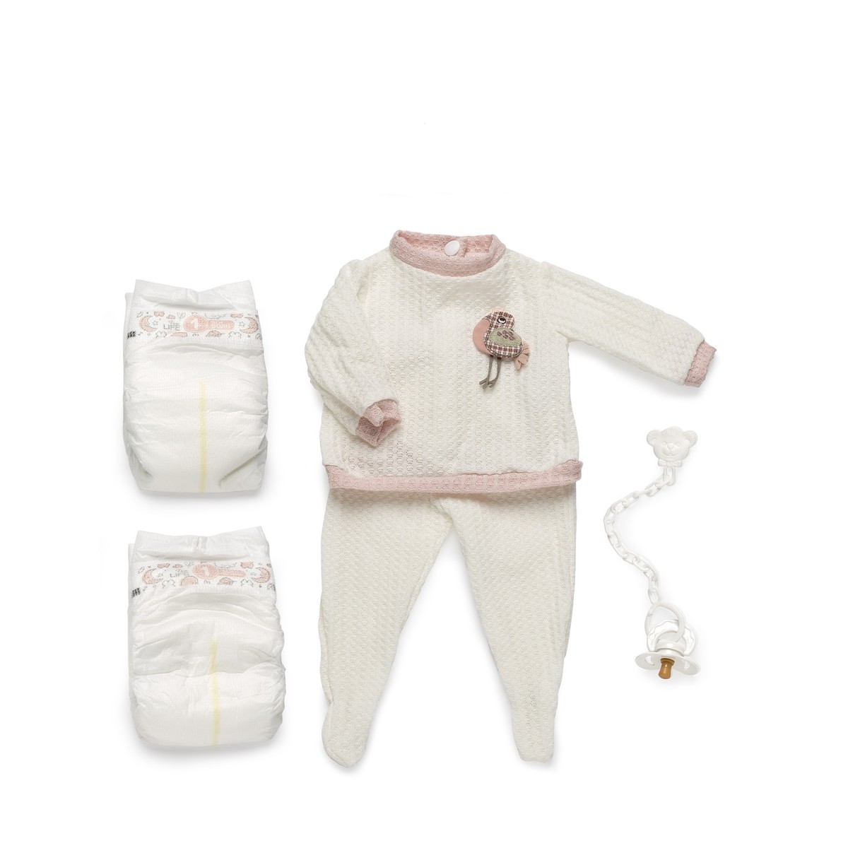 Maglione e pantaloni con piedini...