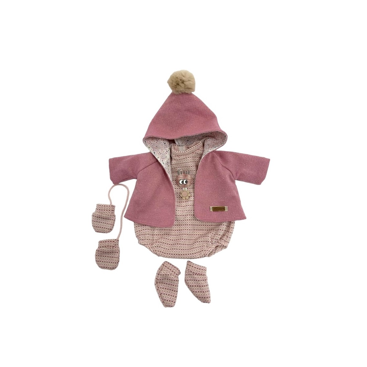 Completo rosa per bambolotti Reborn...