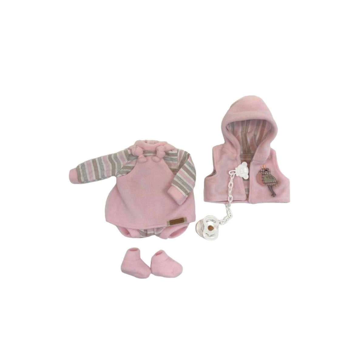 Ropa reborn, body de rayas, chaleco y... Ropa reborn, body de rayas, chaleco y...