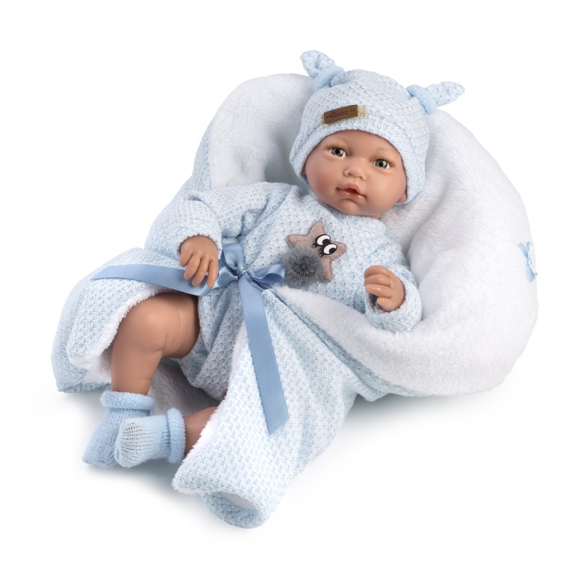 Hugo, Blue Wool Romper and...