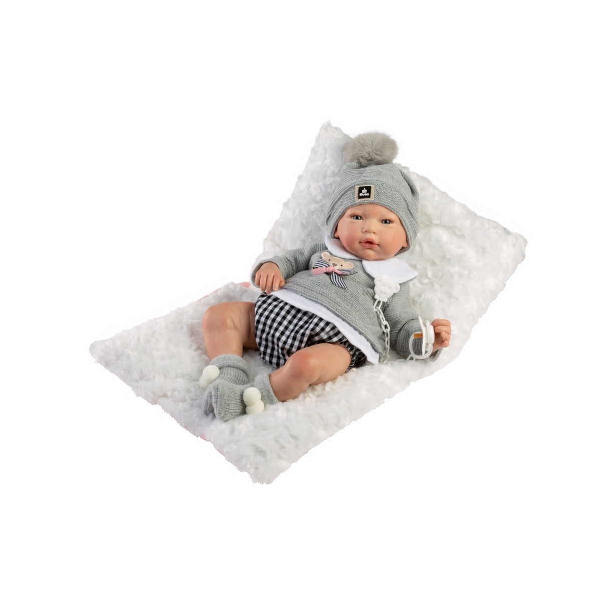 Poupon Reborn Alex – Pull gris,...