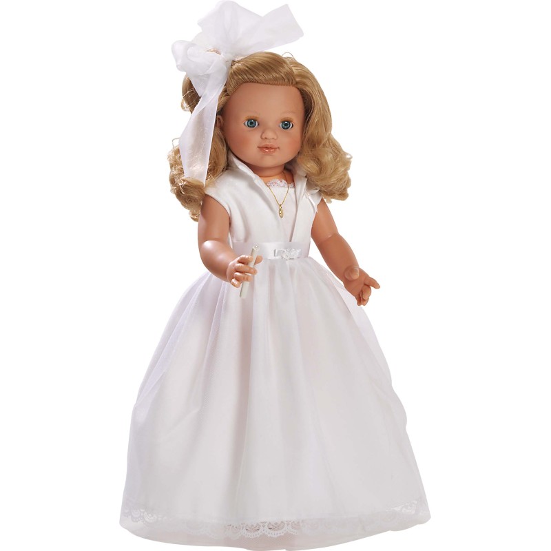 María Comunión, pelo rubio...