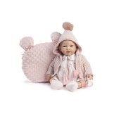 Reborn María – Pintada a mano con vestido y chaqueta rosa (42 cm)