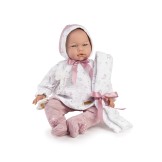 Muñeca Lidia, polaina, camisa, capota y muselina - 42cm