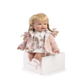 Muñeca Noa, pelo rubio, vestido y chaqueta - 36cm
