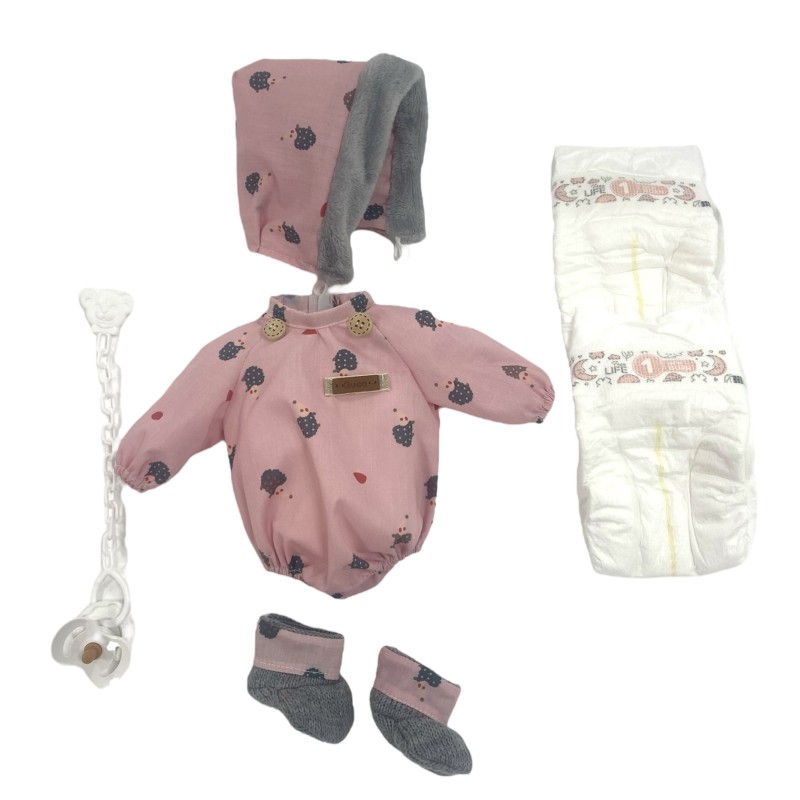 Ropa reborn, pelele rosa,... 2