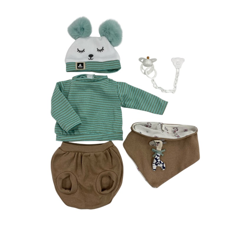 Ropa reborn, jersey verde a...