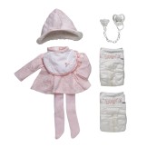 Camisa,braguita y capota para reborn 46 cm