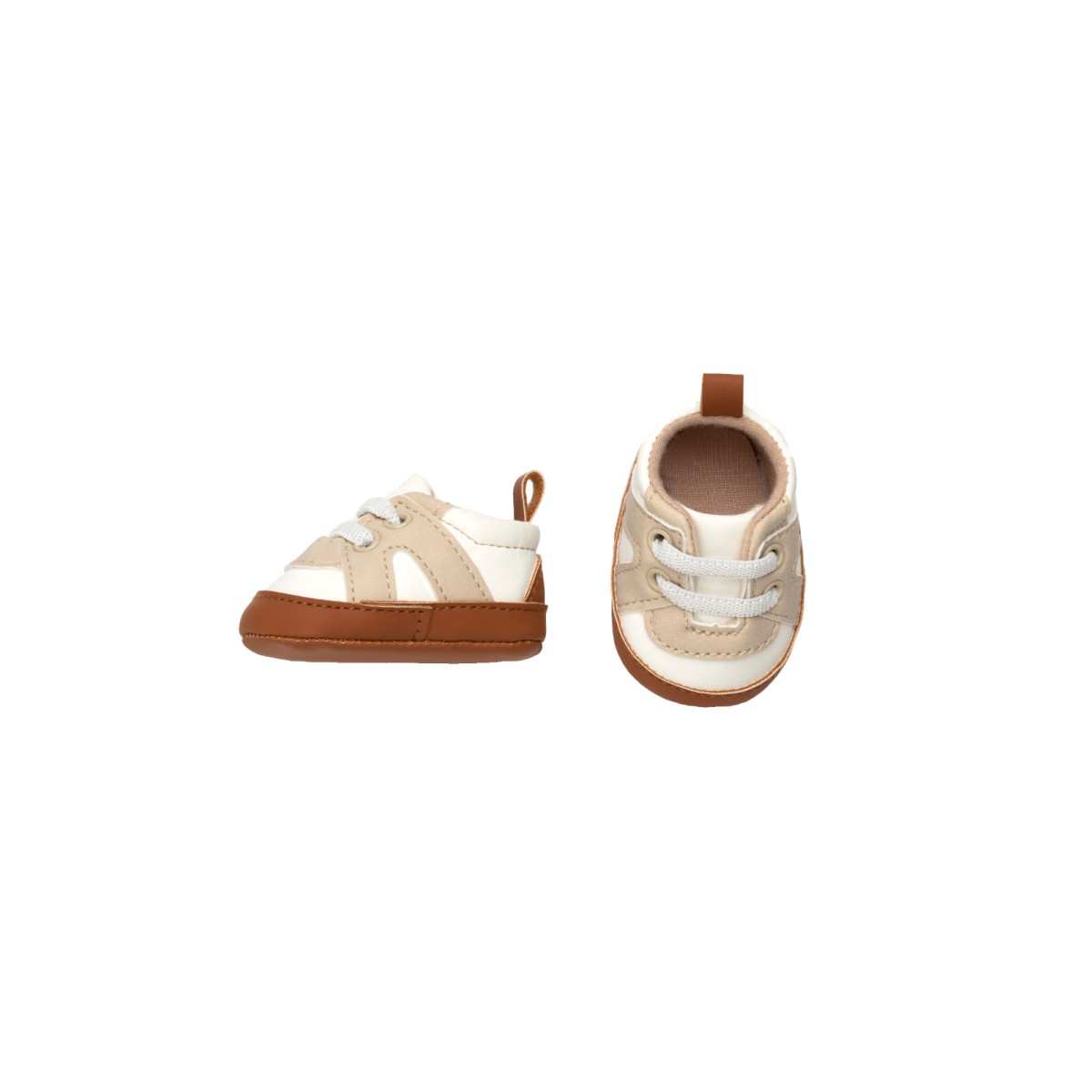 Zapatillas marrón y beige - 42cm y 46cm