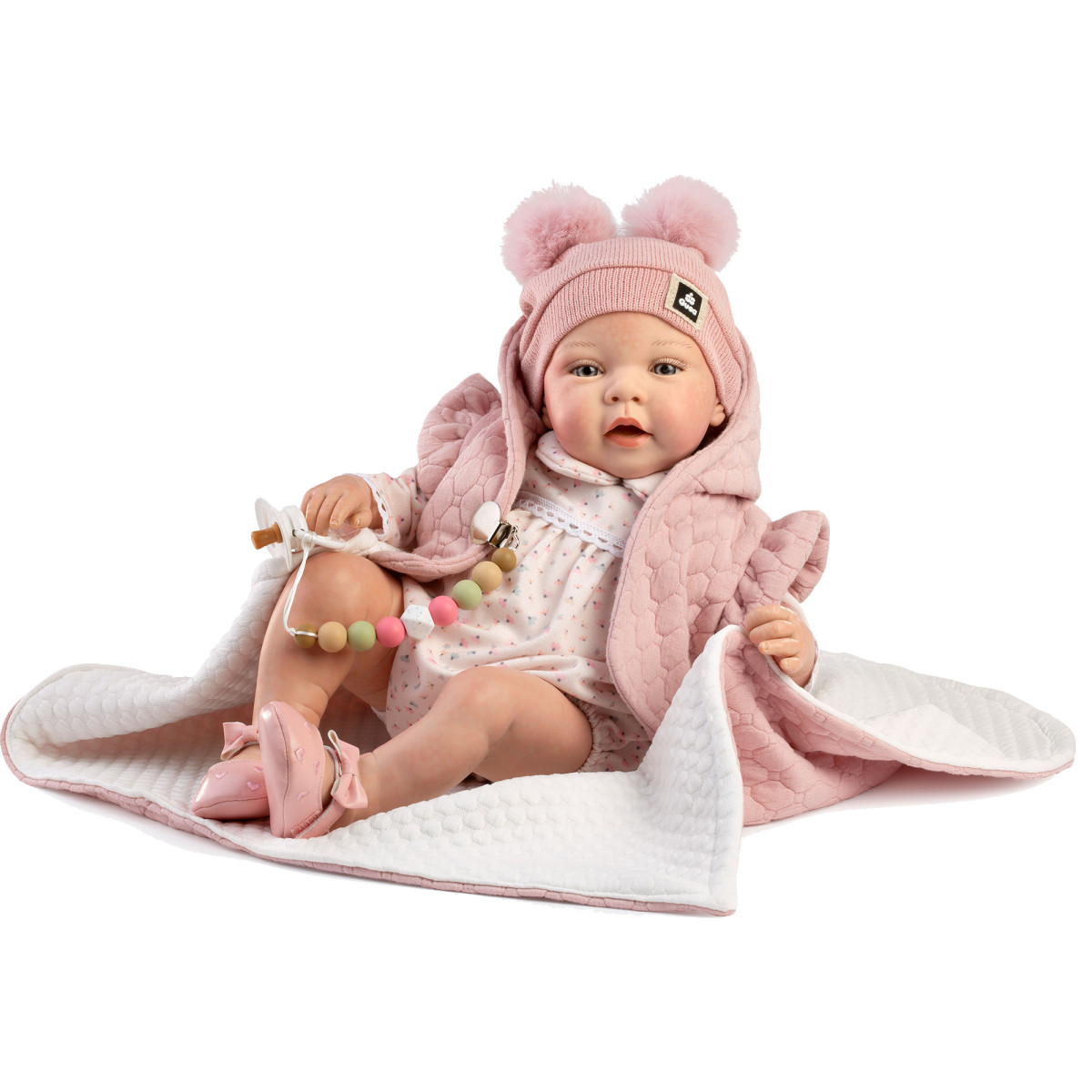 Reborn Candela mit rosa Strampler –...