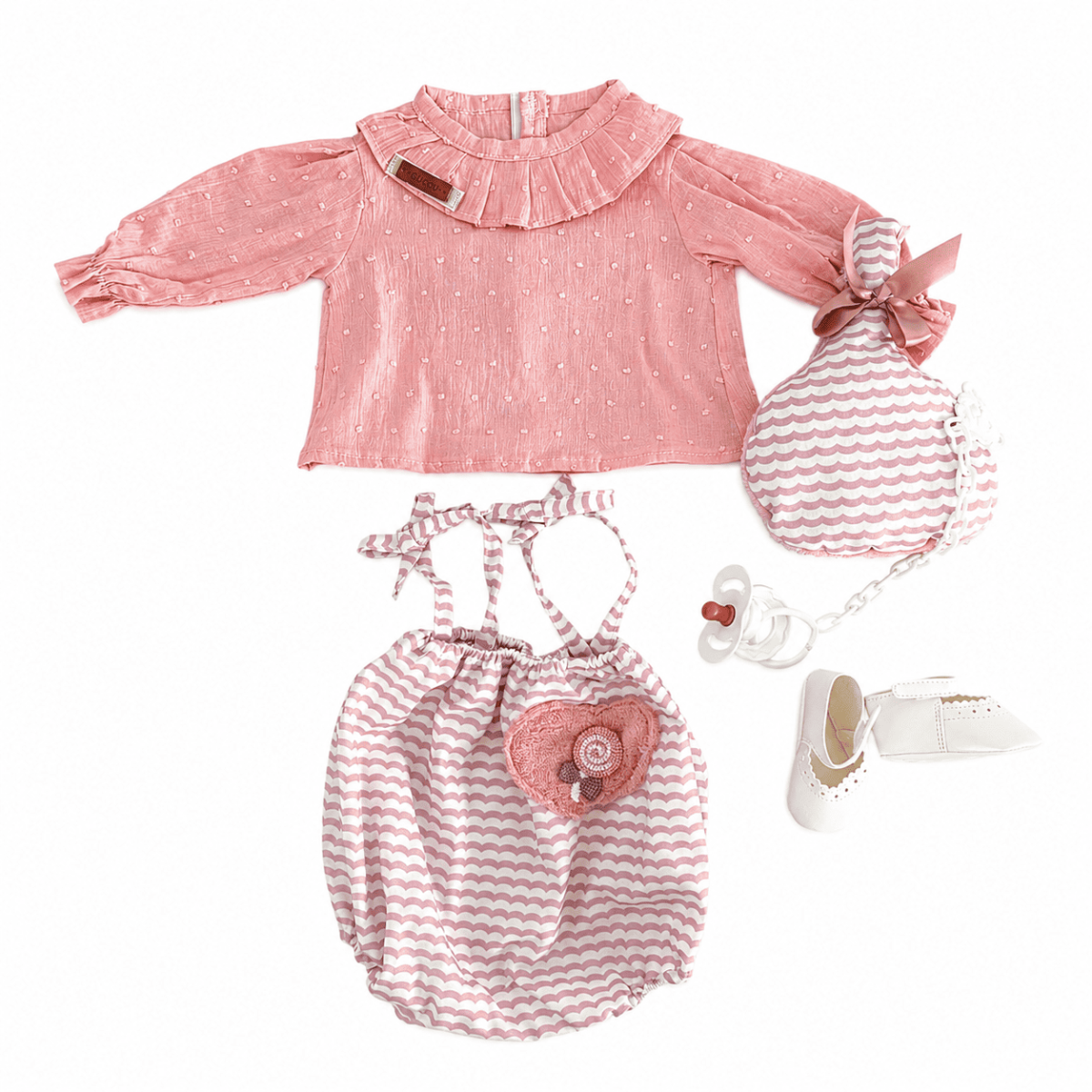 Ropa Reborn 46 cm – Blusa rosa de...
