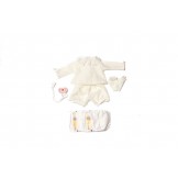 Ropa reborn camiseta y pantalón beig - 46cm